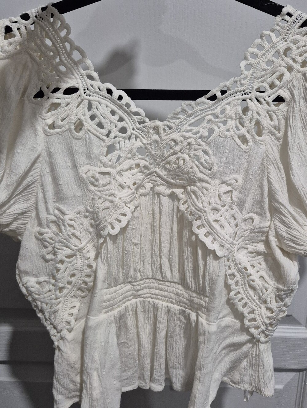 Free People Sweet Roses Top Cream - Picture 7 of 7
